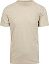 KnowledgeCotton Apparel T-shirt Stripes Beige 1010012-8033 order online | Suitable