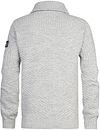 Petrol Cardigan Kankakee Grey Product / Achterkant