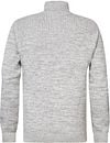 Petrol Strickjacke Woodstock Grau Product / Achterkant