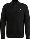 PME Legend Long Sleeve Poloshirt Zwart PPS2410820-999 kopen | Suitable