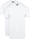 Suitable Obra T-Shirt Hoher Rundhalsausschnitt Weiß 2-Pack 60-2 Obra
