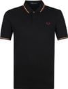 Fred Perry Polo M3600 Zwart Paars