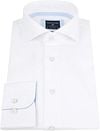 Profuomo Chemise Blanc Détails Bleu Product / Detail
