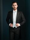 Tailcoat Wool Blend Prague Model / Voorkant with Emiel