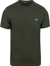 Fred Perry Ringer Shirt Green T61 M3519-T61 order online | Suitable