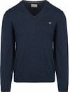 Gant Pullover V-Ausschnitt Jeans Blau kaufen | 8030562-902 | Suitable