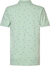 Petrol Polo Shirt Seashore Print Green Product / Achterkant