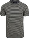 Marc O'Polo T-Shirt Linen Stripes Blue order online | 424232451502-F81 | Suitable Norway