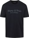 Marc O'Polo T-Shirt Logo Dark Blue order online | B21201251052-898 | Suitable Spain