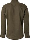 No Excess Shirt Linen Army Green Product / Achterkant