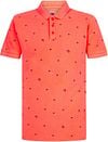 Petrol Polo Shirt Palm Trees Orange M-1030-POL956-3099 order online | Suitable
