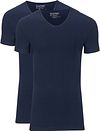 Slater 2-pack Stretch V-neck T-shirt Navy 6610 order online | Suitable
