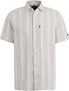 Vanguard Short Sleeve Overhemd Dobby Streep Groen VSIS2503234-7004 kopen | Suitable