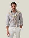 Cavallaro Firento Shirt Linen Greige Model / Voorkant