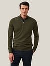 Cavallaro Merino Half-Zip Green Model / Voorkant
