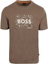 BOSS T-shirt Logo Bruin 50539186-294 kopen | Suitable