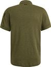 PME Legend Half-Zip Polo Shirt Interlock Olive Green Product / Achterkant