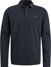 PME Legend Longsleeve Polo Shirt Stripes Navy order online | PPS2408807-5281 | Suitable Lithuania