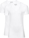 Slater 2-pack Stretch Deep V-neck T-shirt White 6700 order online | Suitable