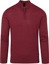 State Of Art Cardigan Demi-Zip Mix Laine Rouge Bordeaux 13122004 commander en ligne | Suitable