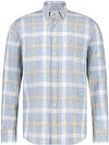 State Of Art Shirt Linen Print Checks Blue 21514236-1156 order online | Suitable