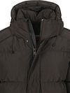 Superdry Long Puffer Jacket Hooded Black