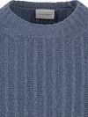Suitable Pullover Boiled Wool Blau