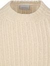 Suitable Pullover Boiled Wool Ecru