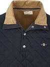Gant Quilted Mocker Sweater Navy
