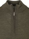 Profuomo Half Zip Pullover Merino Wool Olive Green Product / Detail