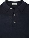 Profuomo Longsleeve Polo Shirt Merino Wool Navy Product / Detail