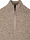 Profuomo Half Zip Pullover Wol Blend Sand Product / Detail