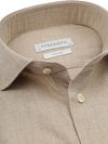 Profuomo Hemd Peached Twill Flanel Beige Product / Detail