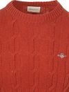 Gant Pullover Crewneck Lambswool Cable Modern Rust Product / Detail