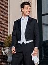 Tailcoat Package Cotton White Shirt + Waistcoat + Bow Moldau Model / Voorkant