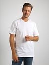 Olymp T-shirt V-Neck 2-Pack Model / Voorkant with Stefan
