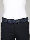 Suitable Belt Suede Leather Navy Model / Voorkant