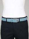 Suitable Belt Suede Leather Blue  Model / Voorkant