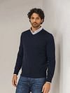 State Of Art Pullover V-Neck Navy Model / Voorkant