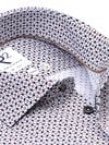 R2 Shirt Poplin Graphical Print Beige Blue Product / Detail
