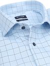 Olymp Luxor Shirt Extra Long Sleeves Print Multicheck Blue