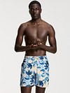 Shiwi Swimshorts Mike Floral Leafs Blue Model / Voorkant