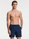 Shiwi Swimshorts Mike Sketched Coral Navy Model / Voorkant