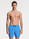 Shiwi Swimshorts Nick Wavy Coral Blue Model / Voorkant