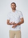 No Excess Polo Shirt Druck Weiß Model / Voorkant