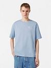 Scotch And Soda Slub Embroidery T-shirt Blue Model / Voorkant