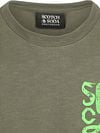 Scotch and Soda Sweater Logo Olive Green Product / Detail