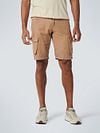 No Excess Cargo Short Linen Beige Model / Voorkant