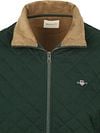 Gant Quilted Cardigan Dark Green