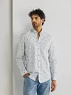 State Of Art Twill Shirt Print Light Blue Model / Voorkant